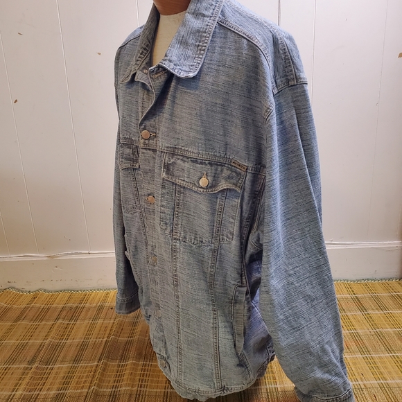 Avirex | 🔥Host Pick🔥 Vintage Y2K 90's Authentic Denim Jean Jacket - Size 3XL - Picture 7 of 15